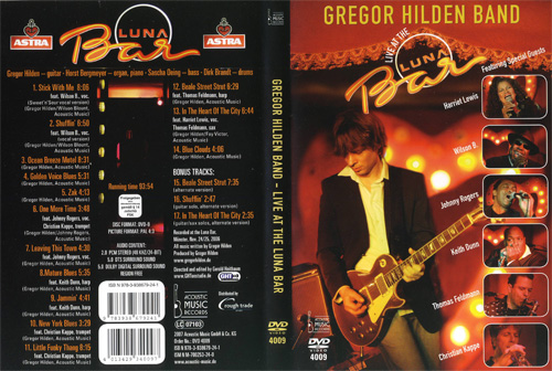 Gregor Hilden Band - Live At The Luna Bar DVD